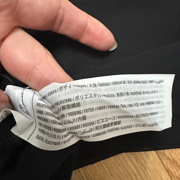 Abercrombie & Fitch Long-Sleeve Sweetheart Puff Sleeve Top - Black Size Small - Picture 10 of 11